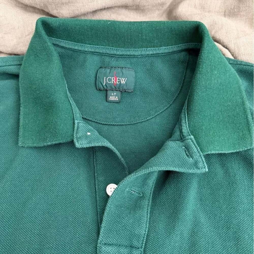 J.Crew Oarsman Polo Shirt Green LT